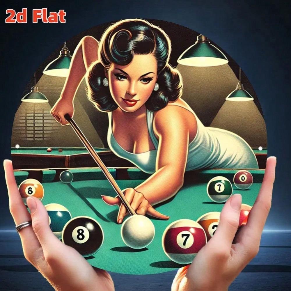 Iron Tin Sign Metal Wall Art for Game Room Billiard Lovers Birthday Christmas Gift Home Decor