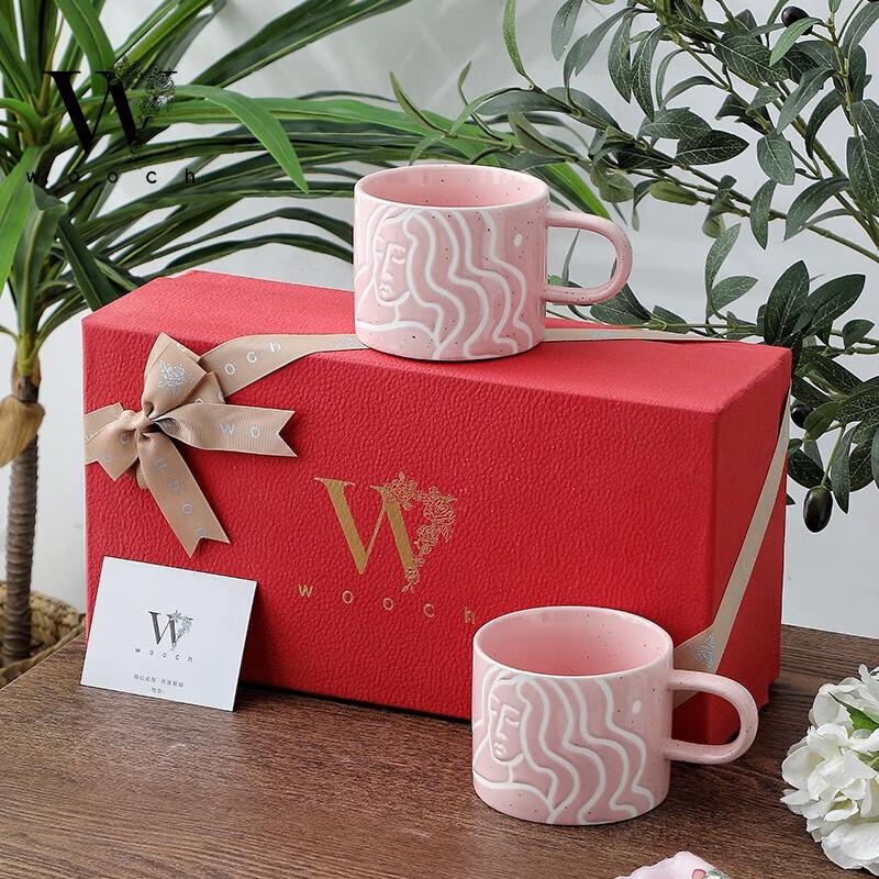 WOOCH LADY Goddess Ceramic Couple Mug Gift Set