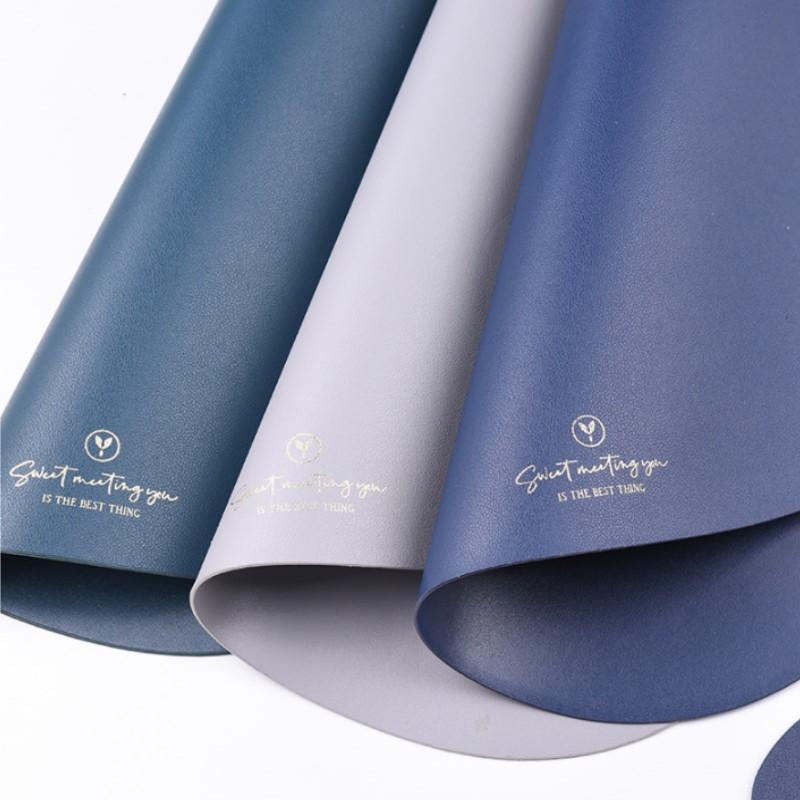 1/2/4PCS Triangle Placemat and Coaster Sets Faux Leather Luxury Table Pad Place Mat Tableware Cafe Pad Food Mat