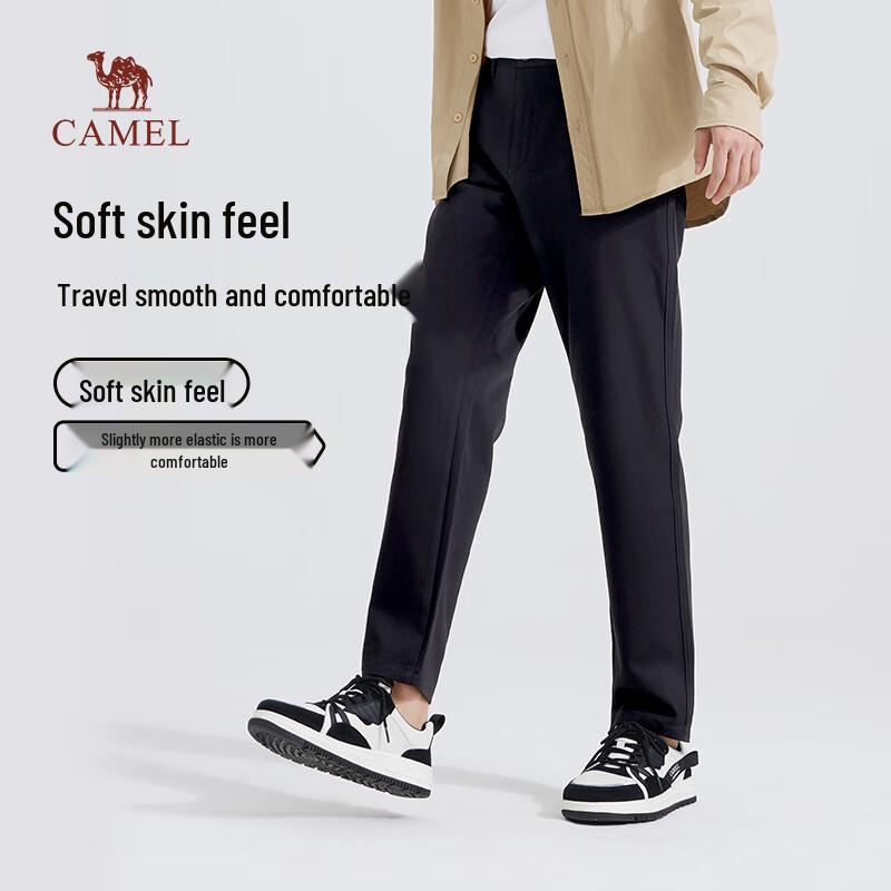 CAMEL Men's Spring/Autumn Elastic Straight-Leg Casual Pants M14CD05618