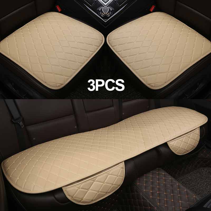 Husă scaun auto Pernă Automobile Piele PU Accesorii universale pentru interior auto Set de protecție în patru anotimpuri Covoraș pentru scaune stil auto