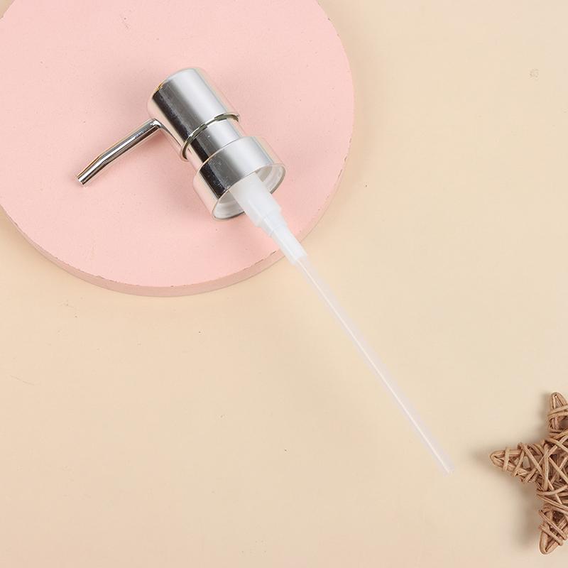 

Металлический насос для мыла, дозатор жидкого лосьона, сменная головка, 28-резьбовая крышка насоса серебряный