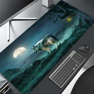 Wolf Mat Mousepad Gamer Office Mat Mouse Pad Light Gaming Room Desk Mat Art Keyboard Mats Mausepad Company