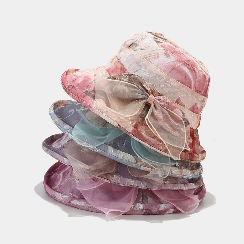 Summer Sun Hat For Women With Breathable Polyester Fabric And Wide Brim For Outdoor Sun Protection