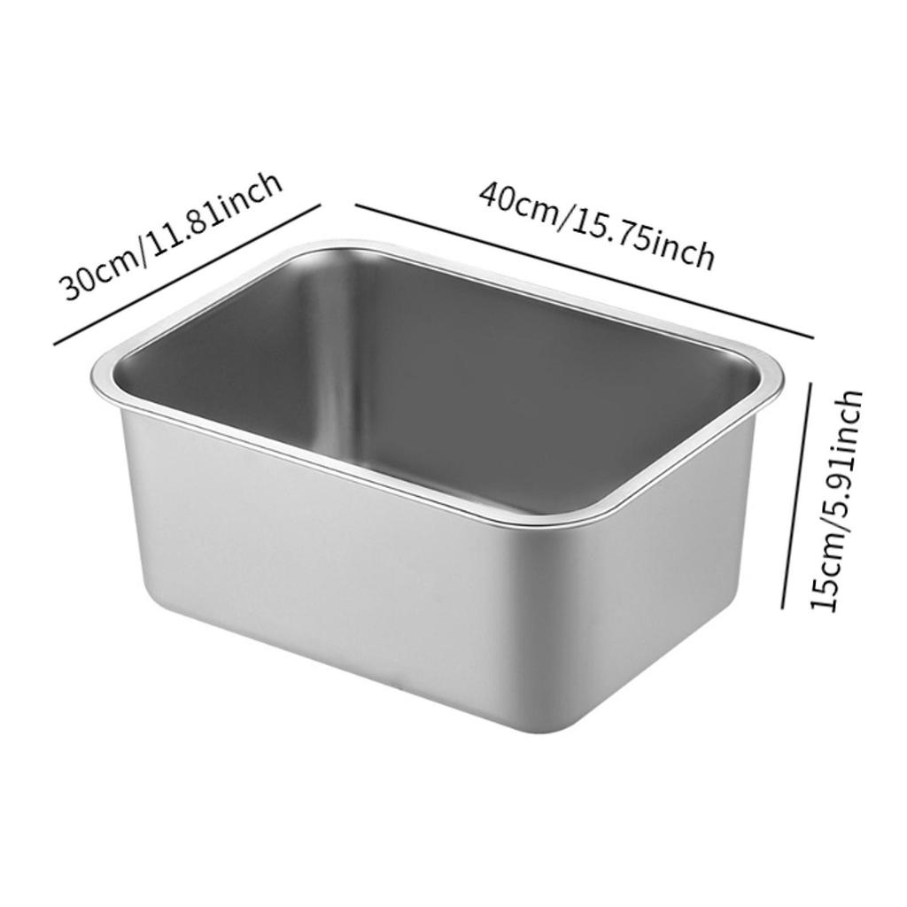 Open Litter Pan Pet Bedpan Stainless Toilet Anti Splashing Portable Cat Litter Basin Kitty Litter Pan for Bunny Cat