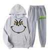 Women's Hooded Sports Tracksuit Unisex Two-Piece Running Outfits Long Sleeve Pullover Hoodies Sweatshirt+Sweatpants Set