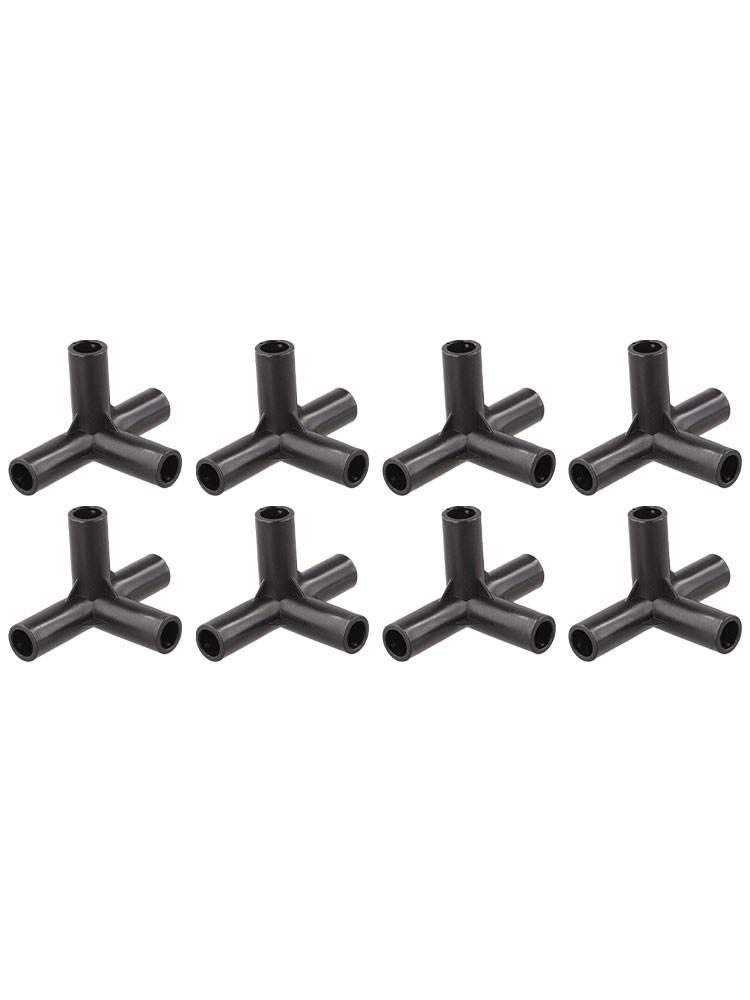 Juego de 8 Accesorios para Tuberías de PVC para Bricolaje para Invernaderos y Estructuras de Soporte para Plantas