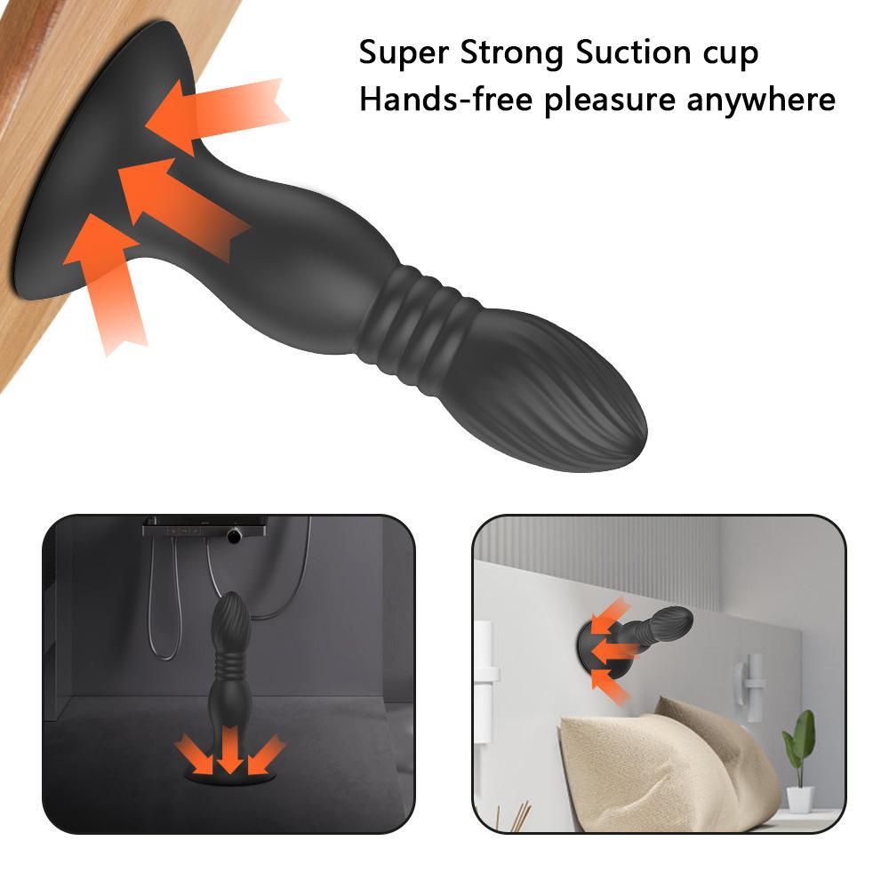 Thrusting Butt Plug Anal Vibrator Bluetooth APP Remote Control Vibrating Anal Plug Sexy Male Prostate Massager Sex Toys for Man