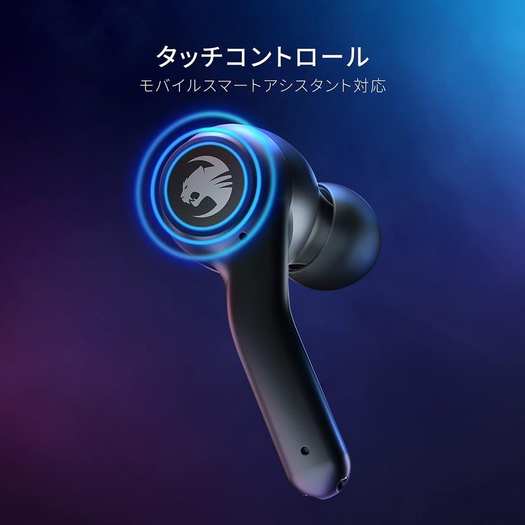 ROCCAT Syn Buds Air Wireless Gaming Low IPX4 20 Hours of Battery for and Switch Japanese Earphones, Bluetooth, Latency, 60ms, Waterproof, Life,