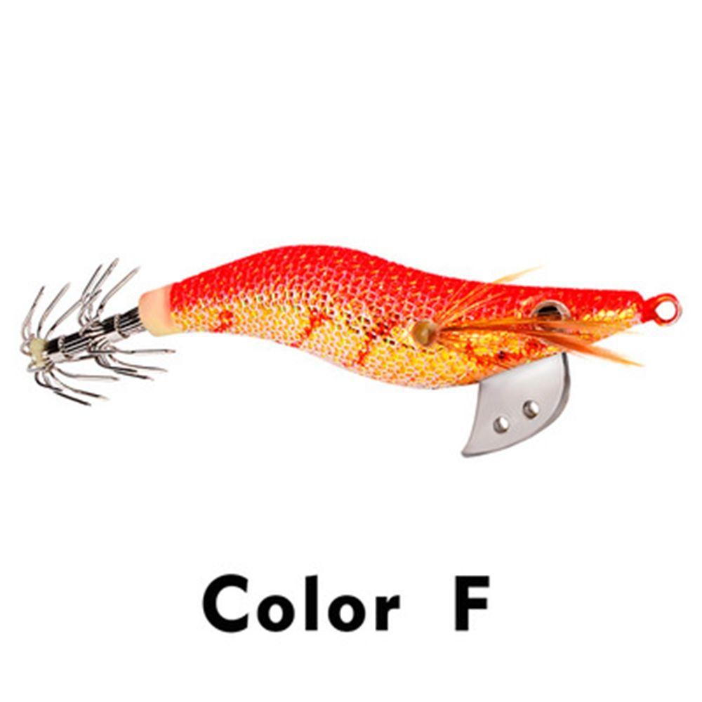 2.0#  2.5#  3.0# Jigs Luminous Lifelike Squid Hook Wood Shrimp Lures Octopus Bait Fishing Tackle
