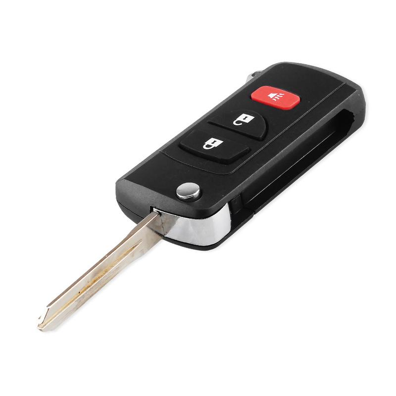 KEYYOU Modified Flip Key For NISSAN Pathfinder Titan Versa Maxima Frontier Xterra Murano INFINITI Fob 3/4BT Car Key Shell Case