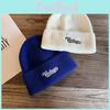 Fashion Embroidery Letter Neutral Casual Warm Knitted Hat For Autumn And Winter