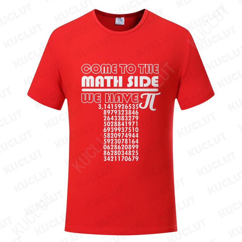 Pojďte na matematickou stranu, máme koláčové tričko Den pí Učitel Dárek Tričko Letní trička Oblečení Grafická trička Pánské tričko Trička