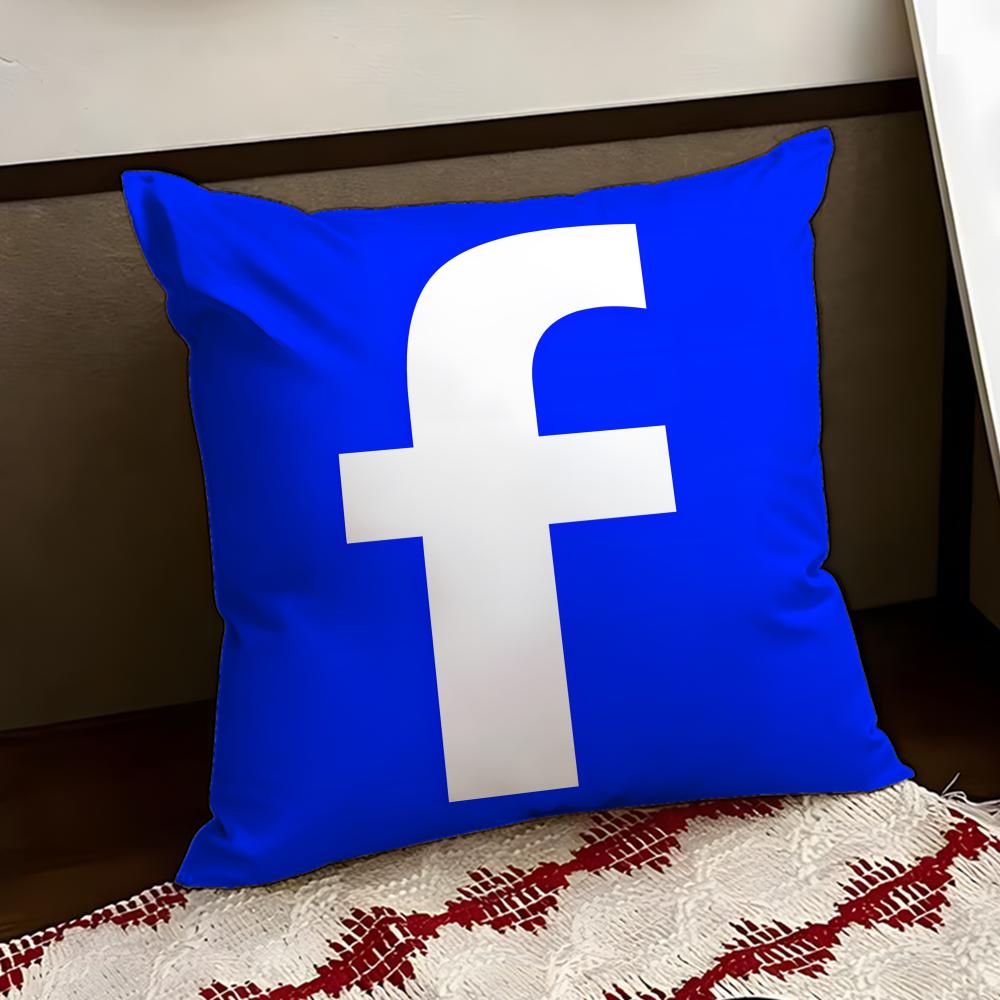 FfacebookK Cushion Cover Reversible Soft Durable Pillow Cover Home  Car MultiScene Use for Daily Comfort