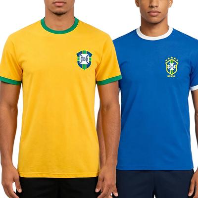 Męska Damska Koszulka Brazylia 1970 Koszulka Piłkarska Krótki Rękaw Luźny Unisex T-shirt Modny Design Graficzny Nadruk Merch T-shirt Codzienny Męski