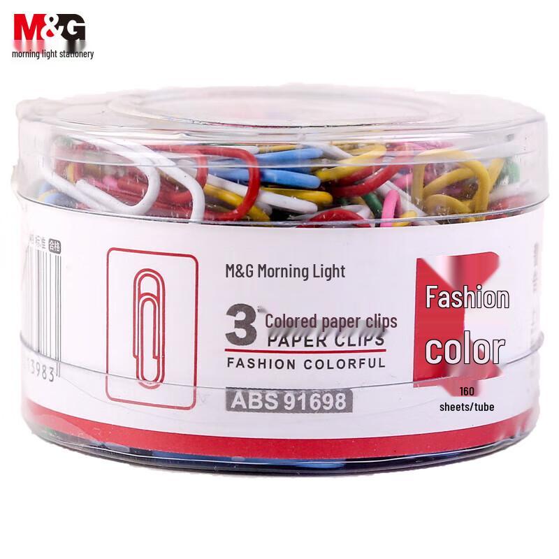 M&G No. 3 Colored Anti-rust Paper Clips