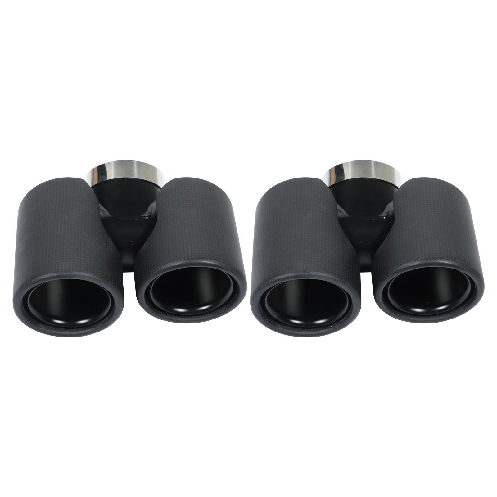 

Quad Exhaust Tip Stainless Steel Carbon Replacement for DeNaFender 90 110 L663