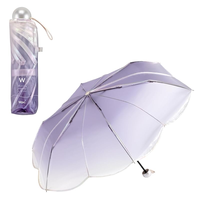 

[2025]Wpc. [Vinyl umbrella] Mermaid umbrella mini lavender folding umbrella umbrella commute Commuting to school trip fashionable cute woman ladies