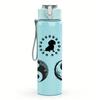 1PC Paw Yin Yang Symbol Graphic,750ml Color Plastic Sports Water Bottle,Leakproof Flip Straw Lid,Suitable for Sports Office Home Use