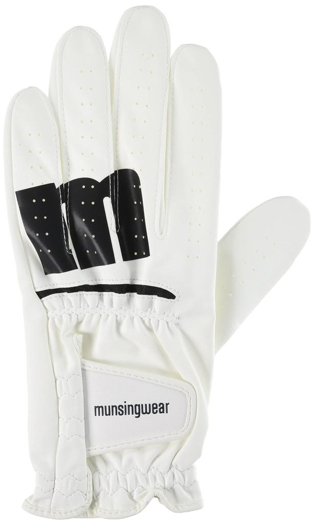 Munsingwear 2023 Model ENVOY Golf Glove MQBVJD01 WH00 L Spring/Summer Right-Handed All-Weather Men's (White)