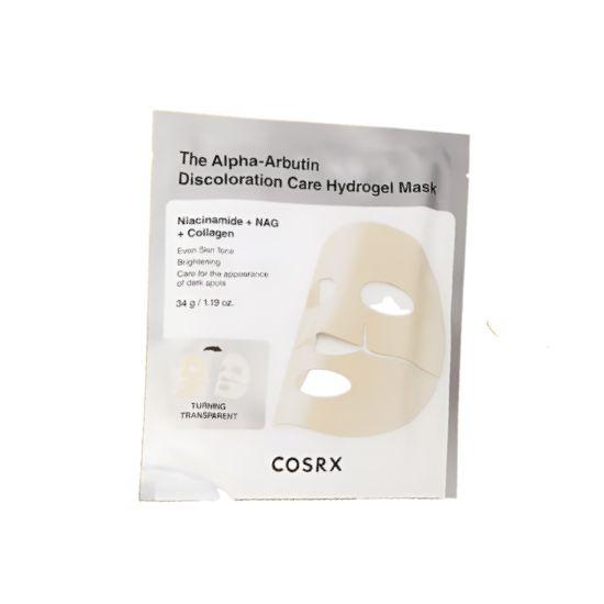 COSRX Alpha-Arbutin Discoloration Care Hydrogel Mask Brightening Tone-Up Face Mask 1 Sheet 34g
