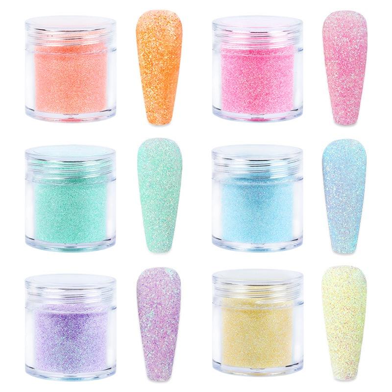 Shiny Nail Glitter Sugar Powder Gradient Chrome Pigment Dust for UV Nail Polish Manicure Accessories Supply