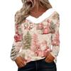 Long Sleeve Shirts For Women Cute Tops Christmas Prints Tees Blouses Casual Plus Size Basic Tops Pullover