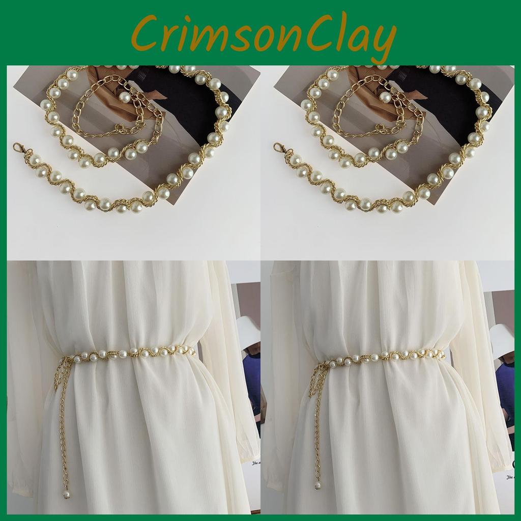 Fashionable White Pearl Waist Chain For Women Perfect For Dress Decoration And Style