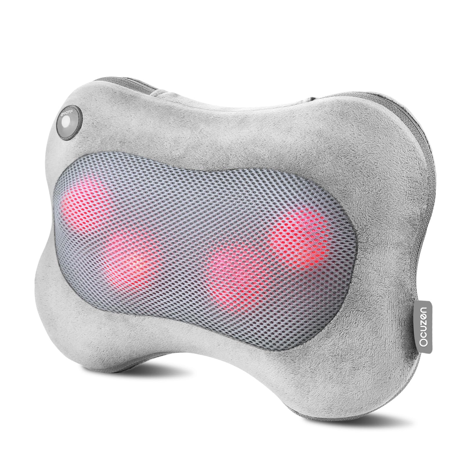 

Массажная подушка для шеи с для и Подарок на День или Адаптер Массажер, Подушка, Нагрев, Шея, Плечи, Талия, Спина, Бедра, Икры, Матери серый