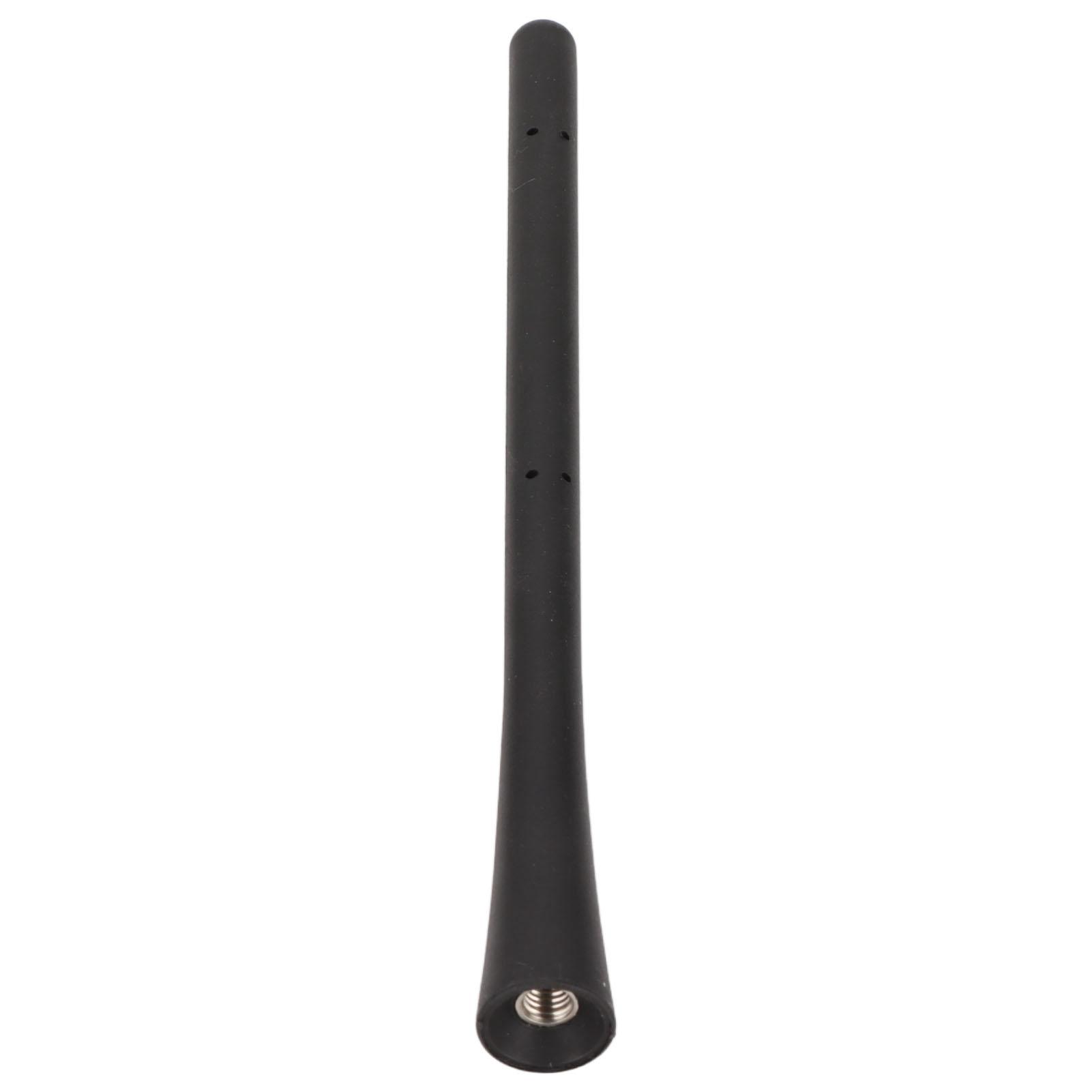 

Motorcycle Short Mast, Screw in Rubber Shape Memory Replacement with Not affected by clning , 6 3/4in Black