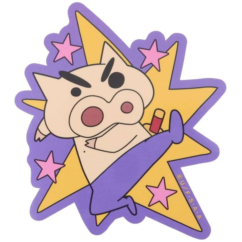 Small Planet Crayon Shin-chan Character Sticker Buriburi Zaemon Star Design