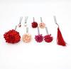 [Shoki Manufacturing] Japanese Style Hair Ornament 9-Piece Set: Maiko-style Hair Ornament, Tsumami-zaiku Hair Clip, Flower Hair Clip, for