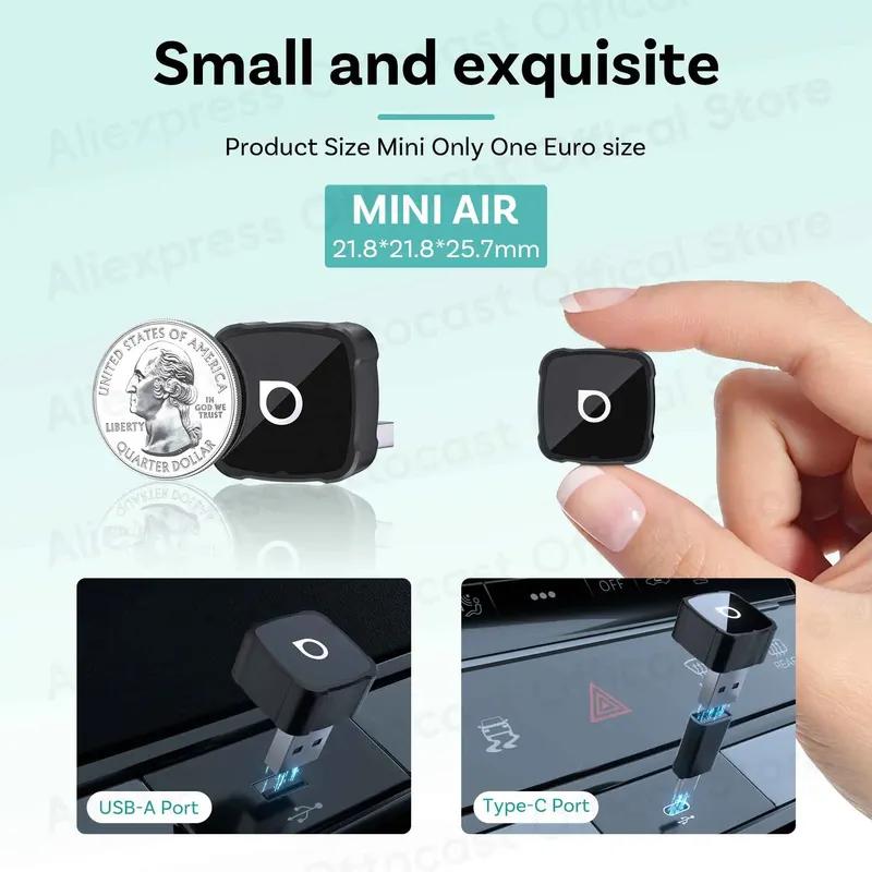OTTOCAST Express MINI AIR 3 in 1 Cube Adapter 4.0 Wireless CarPlay Android Auto for iOS Screen Mirroring Car Accessories 2026