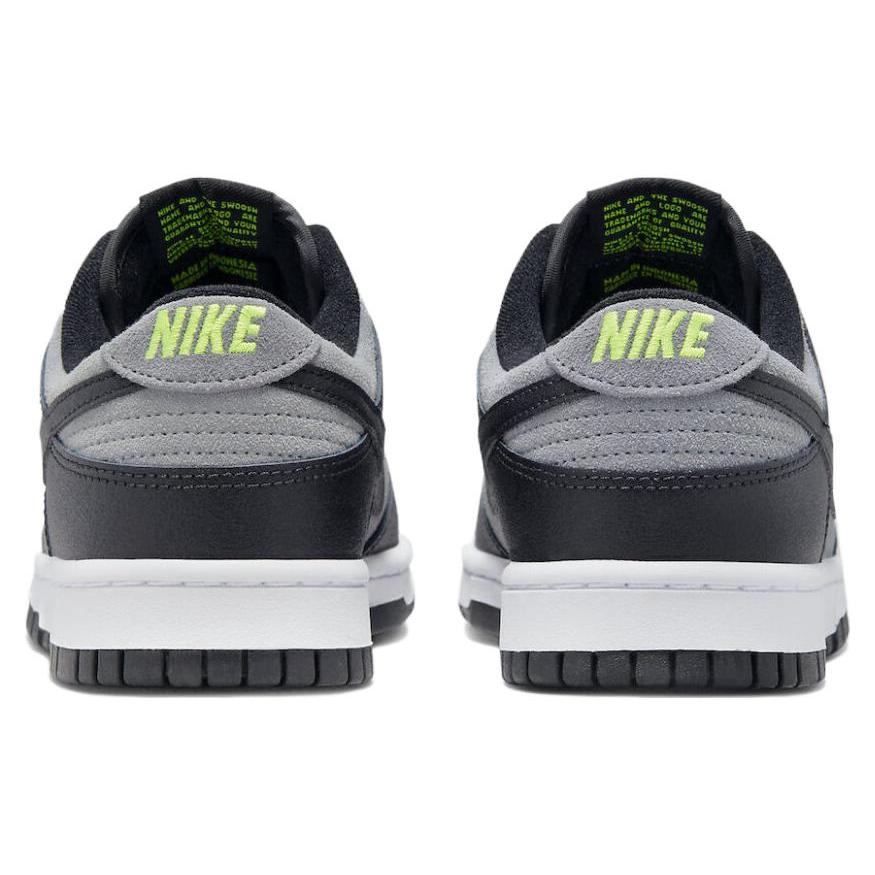 Nike Dunk Low Black Cool Grey Volt Mini Swoosh FQ2205-001