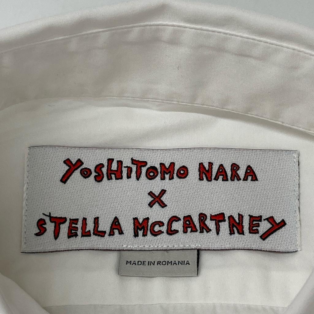 Stella Mccartney [xYOSHITOMO NARA] White Embroidered Patch Shirt Tops 36 whiteUsed