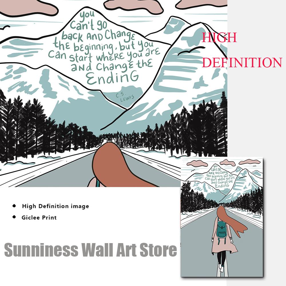 Bible Verse Inspirational Quotes Poster Beach Surf Ocean Painting Canvas Prints Starry Sky Faith Pictures Living Room Home Decor