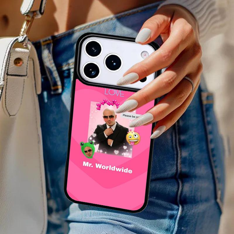 

Mr Worldwide Phone Case For iPhone 17 Air 14 15 13 12 Max Cover For Apple 16e 11 Pro Max Plus Coque iPhone 14plus