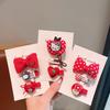 Children's Cartoon Hair Clip Set: Cute Bow and Red Decorative Clips for New Year