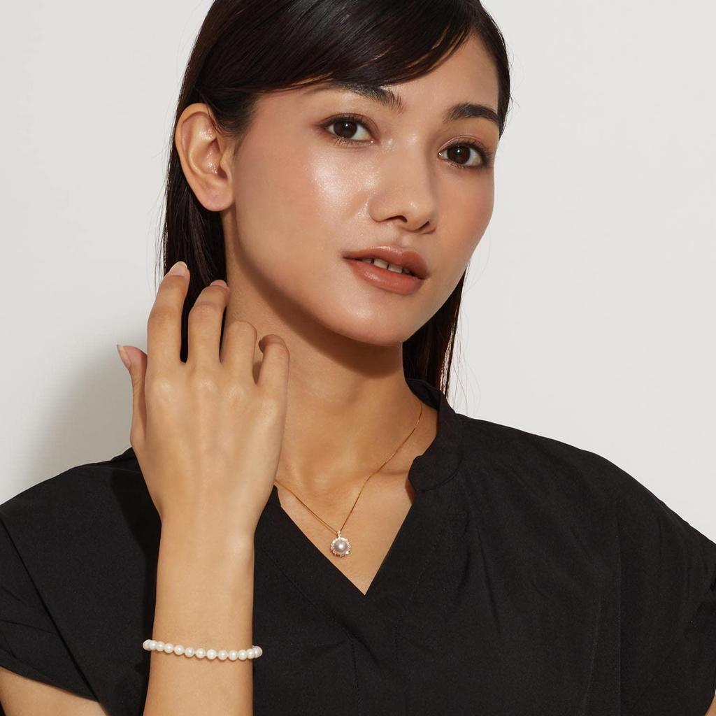 Lala Christie Akoya Pearl Baby Pearl Bracelet in Sterling Silver Women's (lb46-0001)