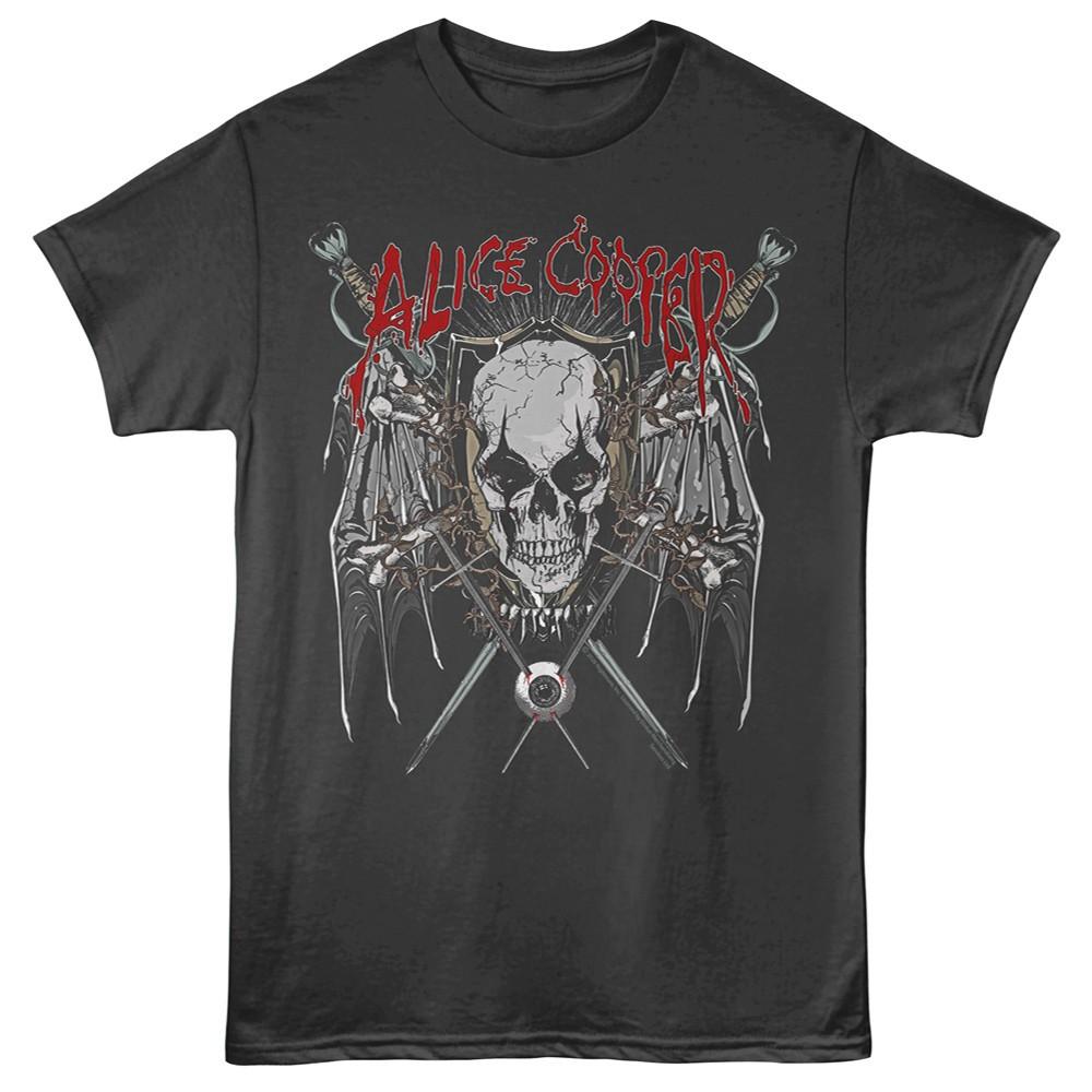 Alice Cooper Skull Blade Bat Wings Eyeball Men s T Shirt XXXXL