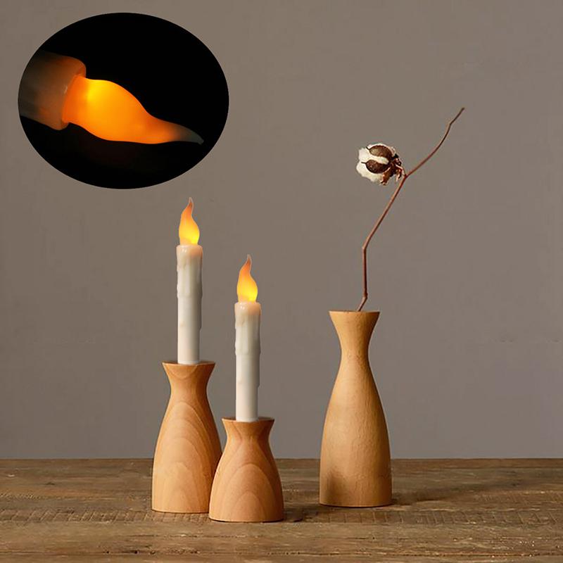 Floating LED Candles with Remote Control Witch Halloween Decor for