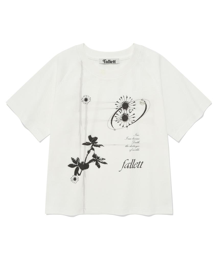 FALLETT Botanical Short Sleeve T-Shirt White
