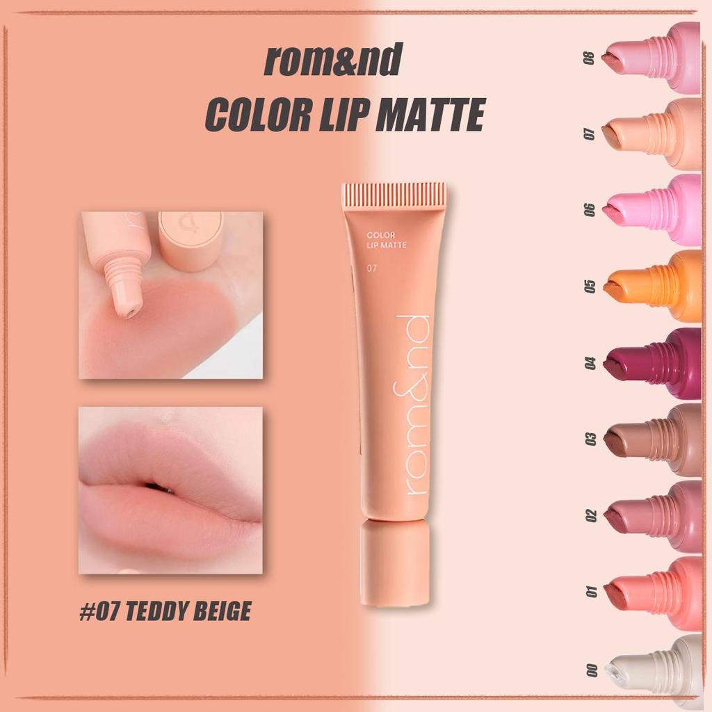 Rom&nd Romand COLOR LIP MATTE 8g/0.28oz (8 Color Options)