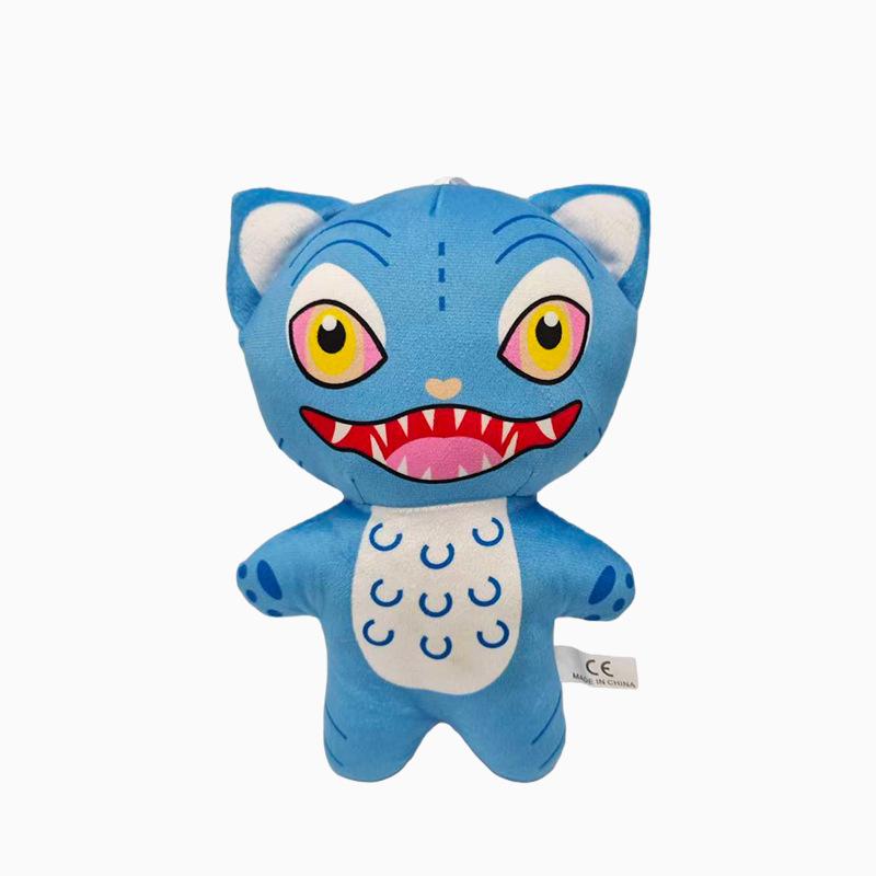 2026 Anime Kpop Demons Hunters Plush Cute Purple Tiger Black Hat Magpie with 3 Eyes Monster Hunt Girl Group Doll for Fans Gifts