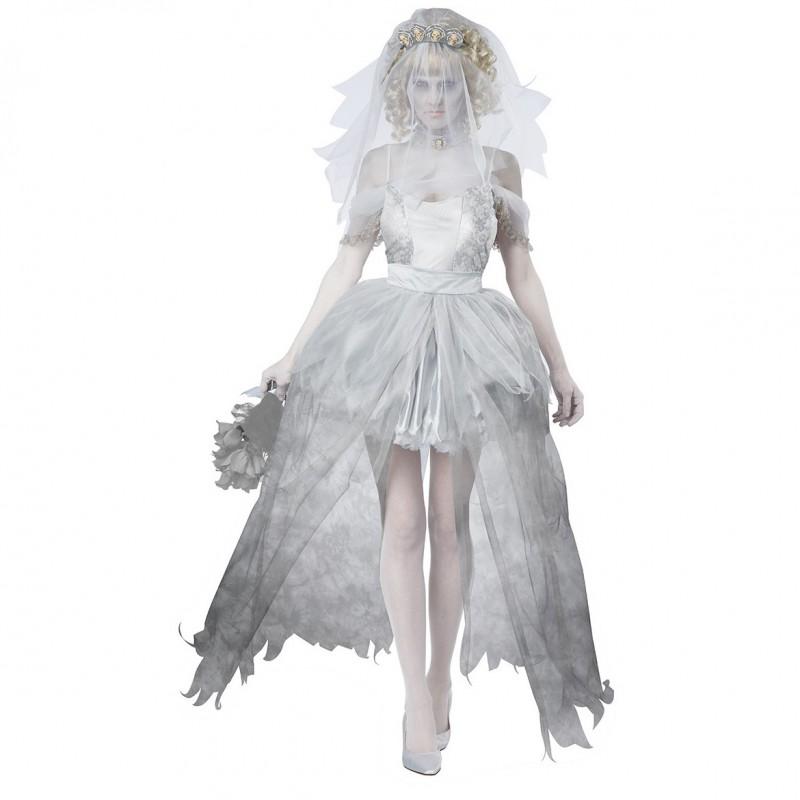 Womens Devil Vampire Bride Costume Game Uniform Cosplay Halloween Outfit M L XL