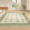 Carpet for Living Room Carpet Machine Washable Anti-slip Floor Mat French Persian Green Rug Large Size Home Decor Rugs Alfombra
