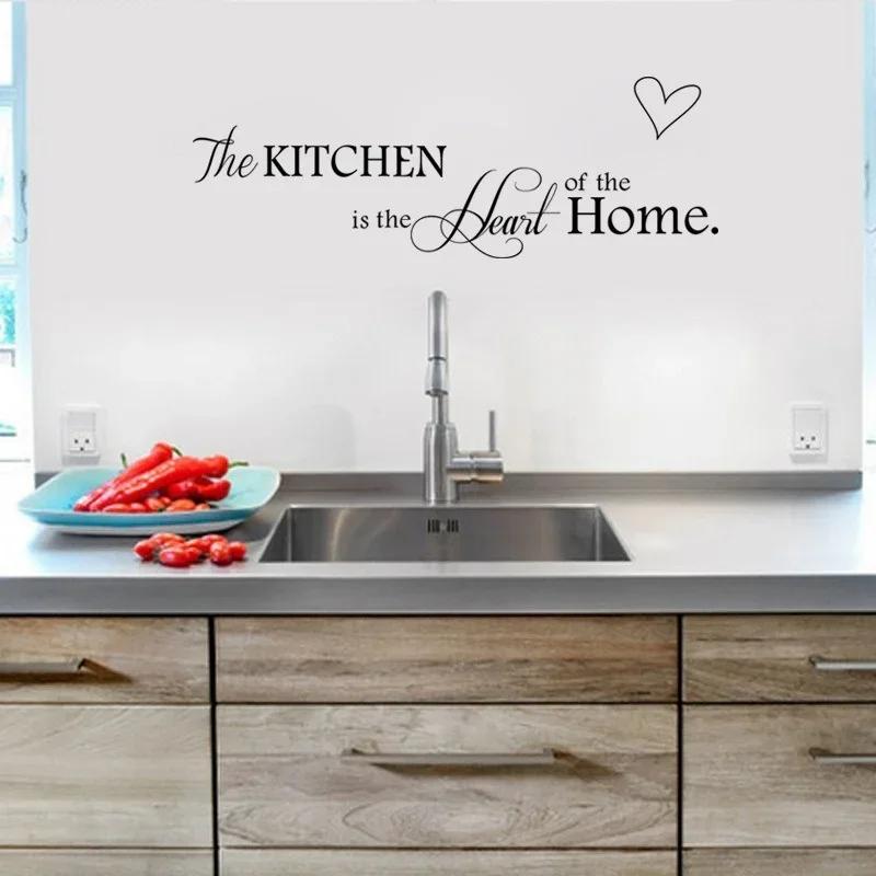 English Letters  Love Wall Sticker on The Wall Decals Art Words Kitchen Background Decoration Stickers Home Decor