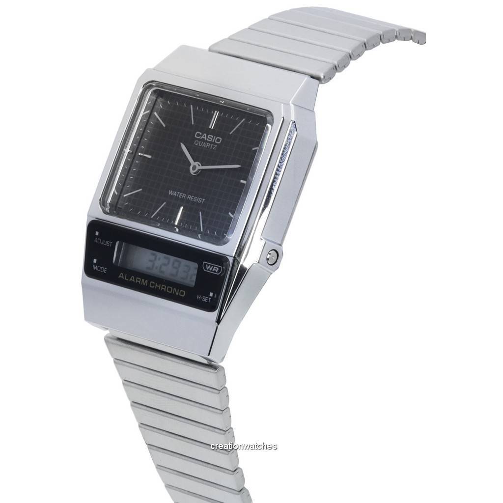 Casio Vintage Analog Digital Black Dial Quartz AQ-800E-1A AQ800E-1 Unisex Watch