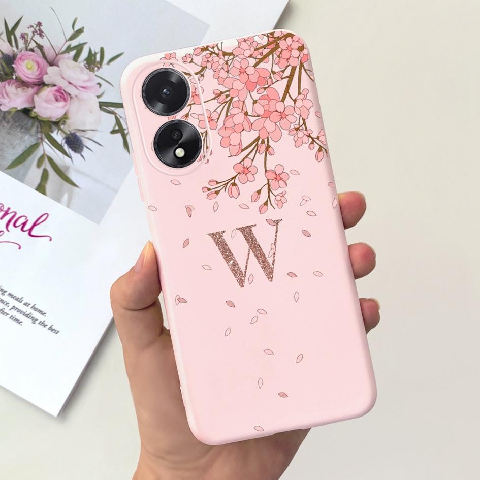 For OPPO A38 4G Case Cute Crown Letters Shockproof Silicone Soft Phone Back Cover For OPPO A18 Funda OPPOA38 A 38 CPH2579 Bumper