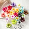 8CM Acrylic Fashion Hair Claws Headwear Accessories Gradient Flower Hair Clip Women Large Flower Hair Claws Crab Clamp Barrettes